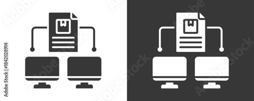 Digitalization Icon Set Vector Collection Isolated In Black And White