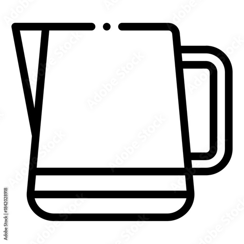 Steamed milk in a cup with foam, simple and smooth shape.