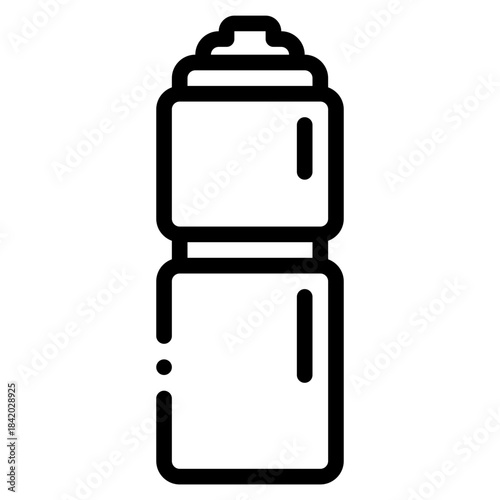 Simple vector icon of a thermal carafe with a handle and spout.
