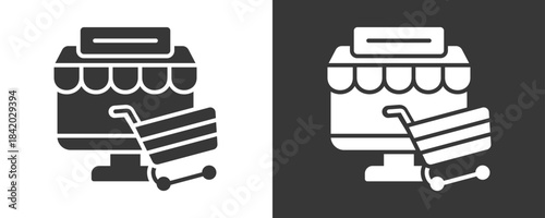 Ecommerce Icon Set Vector Collection Isolated In Black And White