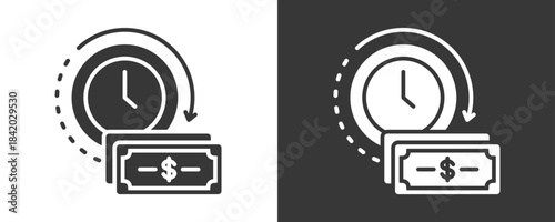 Deadline Icon Set Vector Collection Isolated In Black And White