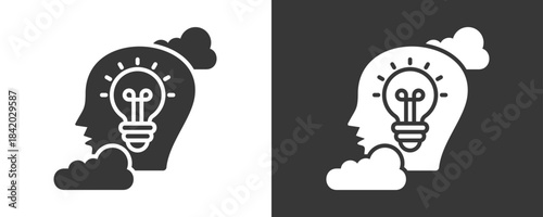 Business Innovation Icon Set Vector Collection Isolated In Black And White