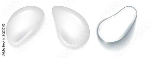 Crystal Clear Liquid Droplet Elements