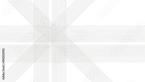 Abstract geometric pattern with intersecting lines and shapes.