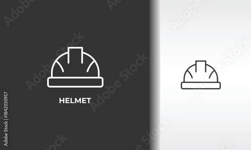 Helmet Vector, Icon Or Logo Sign Isolated Symbol Illustration
