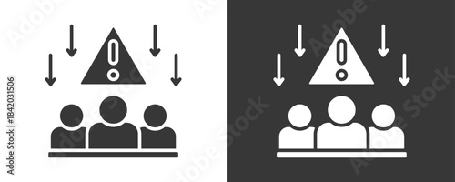 Crisis Response Icon Set Vector Collection Isolated In Black And White