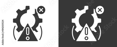 Damage Control Icon Set Vector Collection Isolated In Black And White