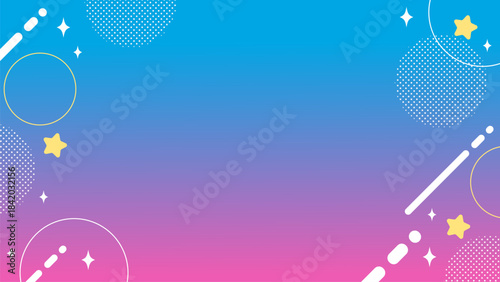 ポップ グラデーション 背景【16:9素材シリーズ】