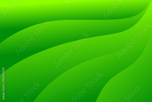 Eco Green Abstract Background with Soft Gradient Leaves