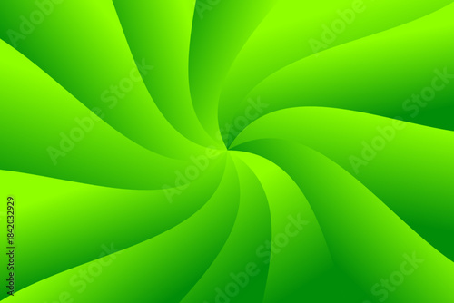 Eco Green Abstract Background with Soft Gradient Leaves