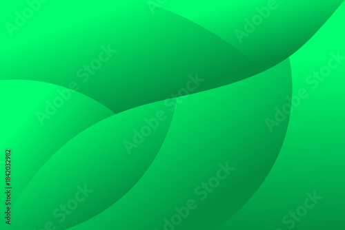 Eco Green Abstract Background with Soft Gradient Leaves