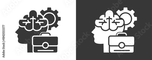 Business Intelligence Icon Set Vector Collection Isolated In Black And White