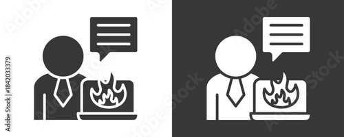 Trend Analysis Icon Set Vector Collection Isolated In Black And White