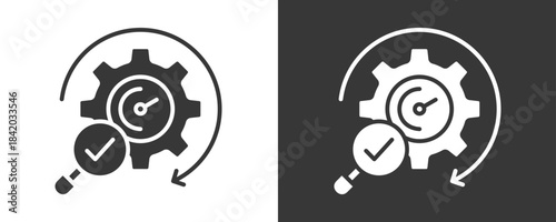 Optimization Icon Set Vector Collection Isolated In Black And White