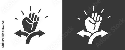 Decision Support Icon Set Vector Collection Isolated In Black And White