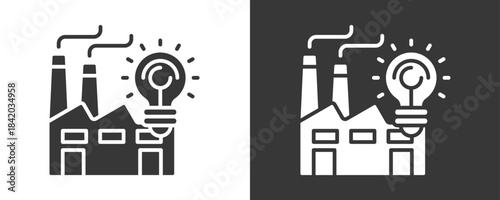 Innovation Icon Set Vector Collection Isolated In Black And White