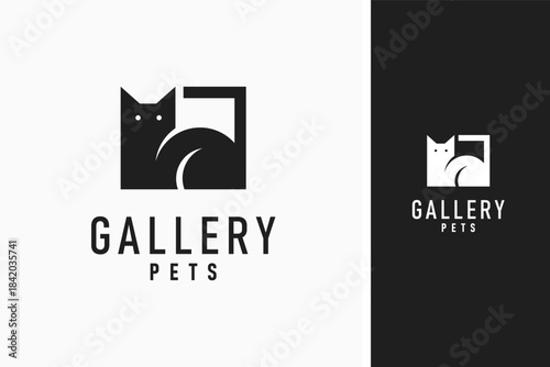 Cat Gallery logo symbol icon design