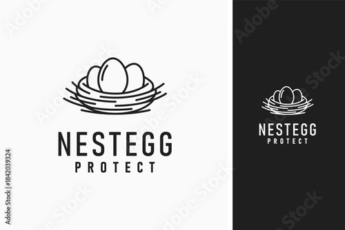 Nest egg logo symbol icon design