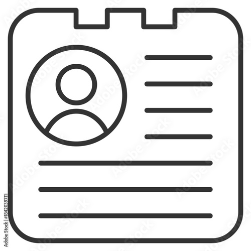 Bio Outline Icon Vector Illustration