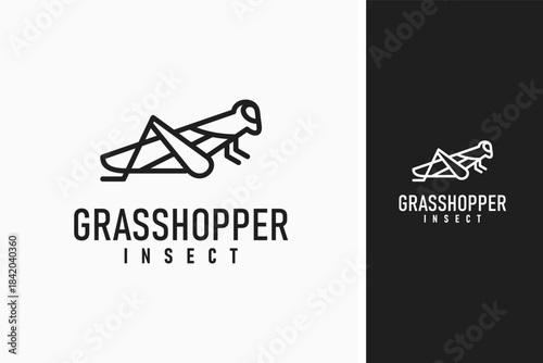 Grasshopper logo symbol icon design