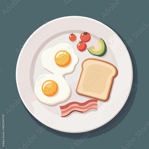 A plate of breakfast