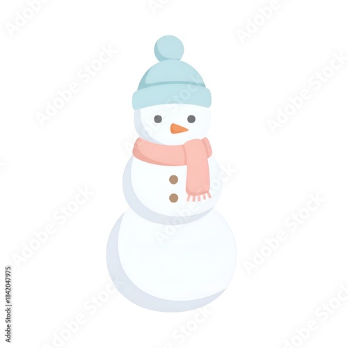 snowman isolated on white background