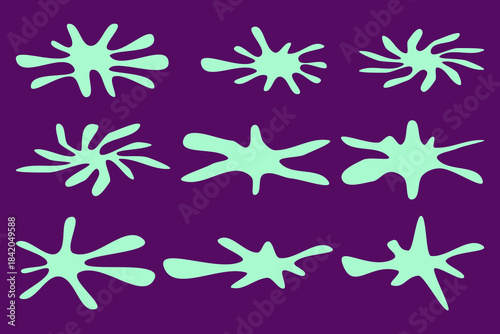 This is a water splash blob shape image suitable for poster design, advertisement, water effects, banners, flyers, watercolor, content, spills, oil, t-shirts, presentations, webinars