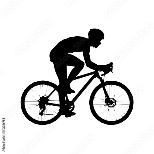 Cyclist riding a bicycle
