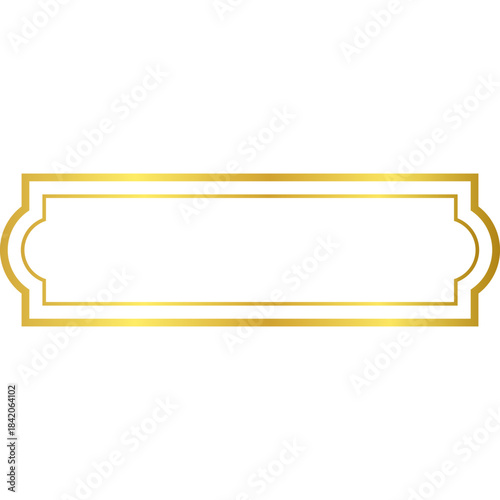 Golden Arabic Islamic Text Box