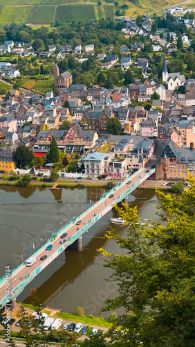 Ancient ruins on a hill opposite the Moselle wine town of Traben-Trarbach, Germany, July 23, 2024.
