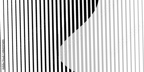 Horizontal line pattern. From thin line to thick. Parallel stripe. Black streak on white background. Straight gradation stripes. Eps 10