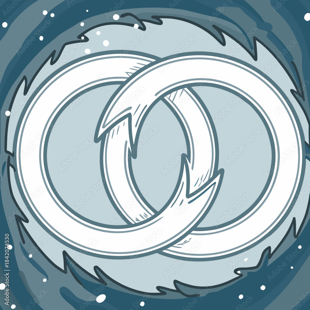 Fototapeta premium abstract blue background with waves