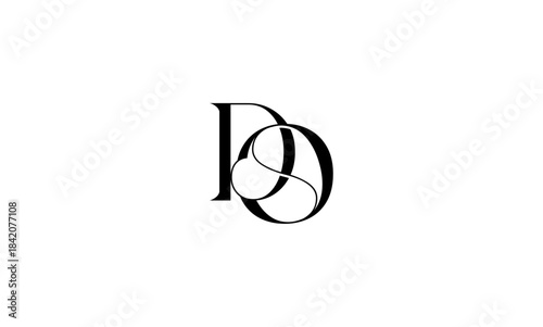 DO initial letters logo or DO monogram logo
