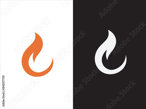 simple and modern hot chili  logo design template elements