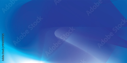 Abstract Blue Gradient Background with Dynamic Light Streaks.