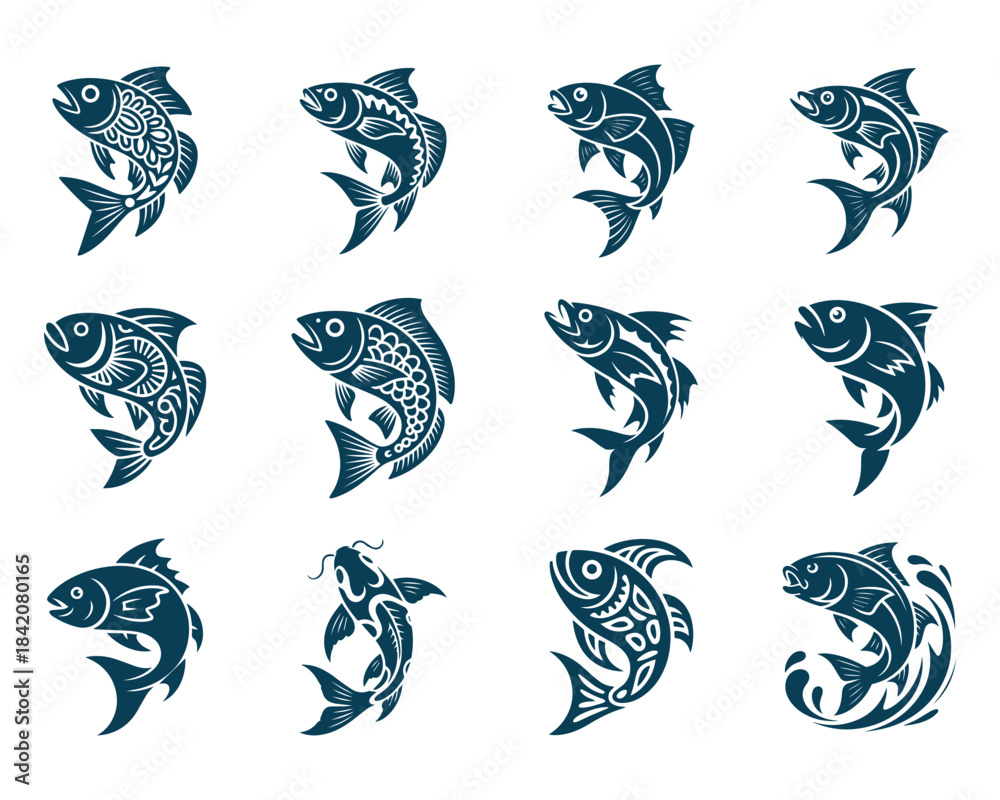 Naklejka premium Fish SVG design