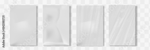 White paper sheet with wrinkle effect vector. Rough old note page with crease poster mockup design.