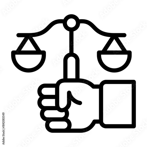 civil rights icon line