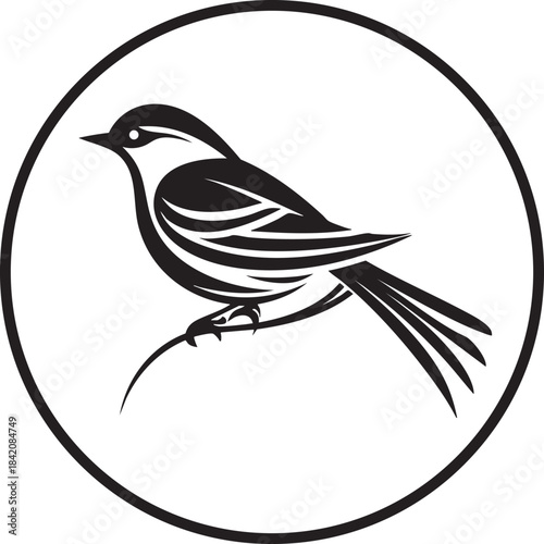 bird on a branch, bird icon 