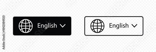 Translate vector icon. Change language button isolated on transparent background. Element for web, mobile or user interface. Vector illustration. Vector Illustration .EPS 10 .