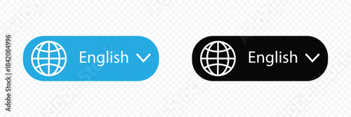 Translate vector icon. Change language button isolated on transparent background. Element for web, mobile or user interface. Vector illustration. Vector Illustration .EPS 10 .