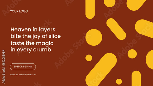 Flat Cartoon Hand Drawn Illustration of National Chocolate Cake Day for Thumbnail Template