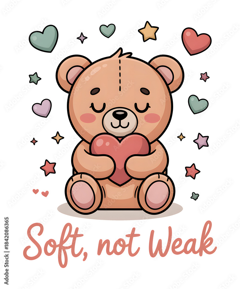 Fototapeta premium Soft Not Weak Teddy Bear PNG