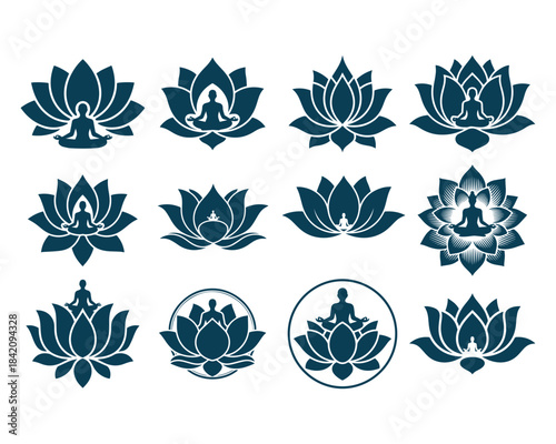 Lotus Flower SVG design