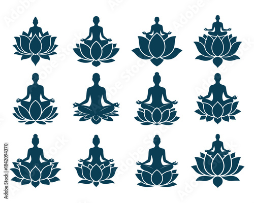 Lotus Flower SVG design