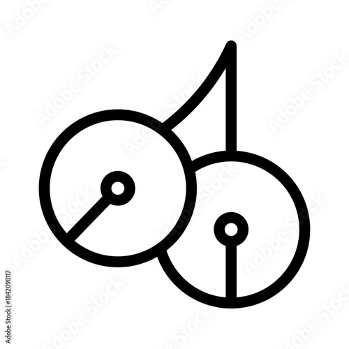 jingle bell line icon