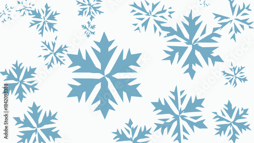 Gentle snowflake dance: Delicate snowflake patterns gracefully drift against a soft backdrop, evoking a sense of calm and the serene beauty of the winter season. 