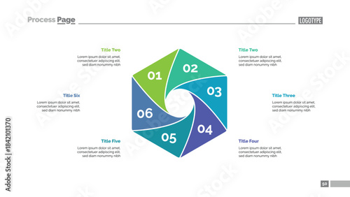 Cycle Diagram with Six Elements Template