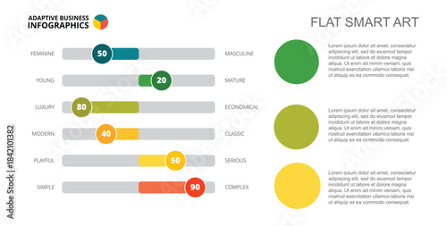 Horizontal Bar Chart Slide Template
