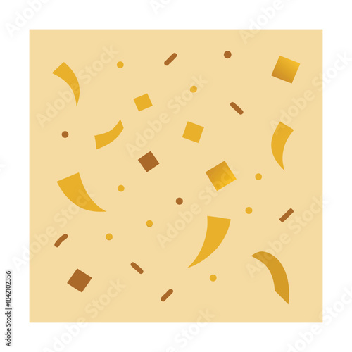 New Year Golden Confetti Background